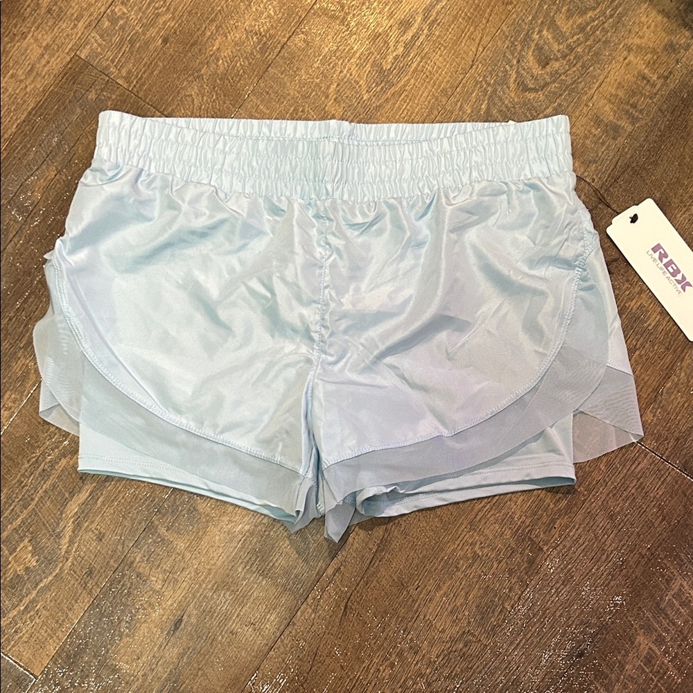 RBX Pale Blue Women's Layered Running Shorts
Size Medium Active Wear